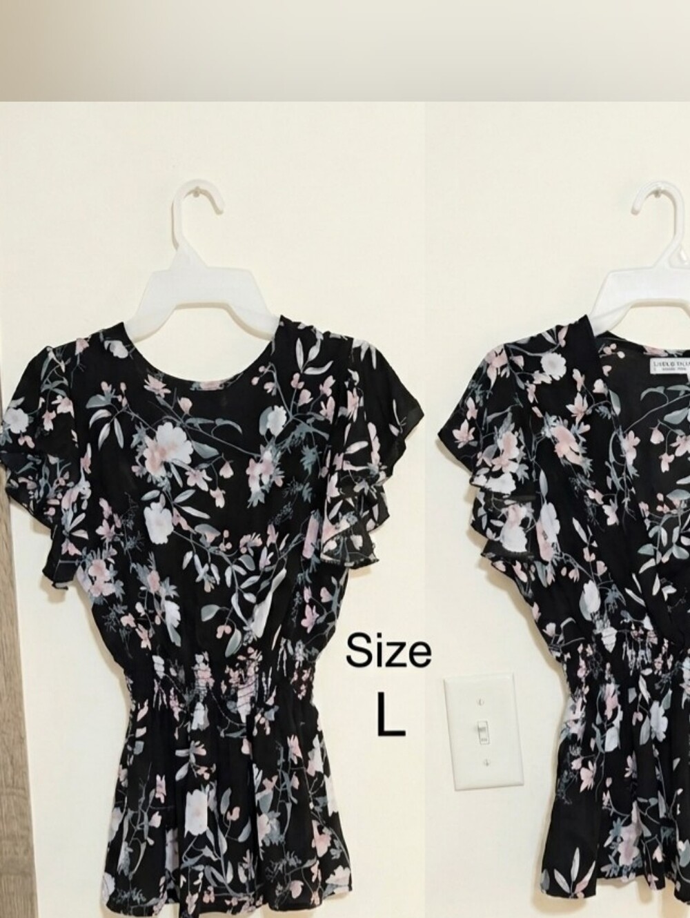 Floral Ruffle-Sleeve blouse for Women